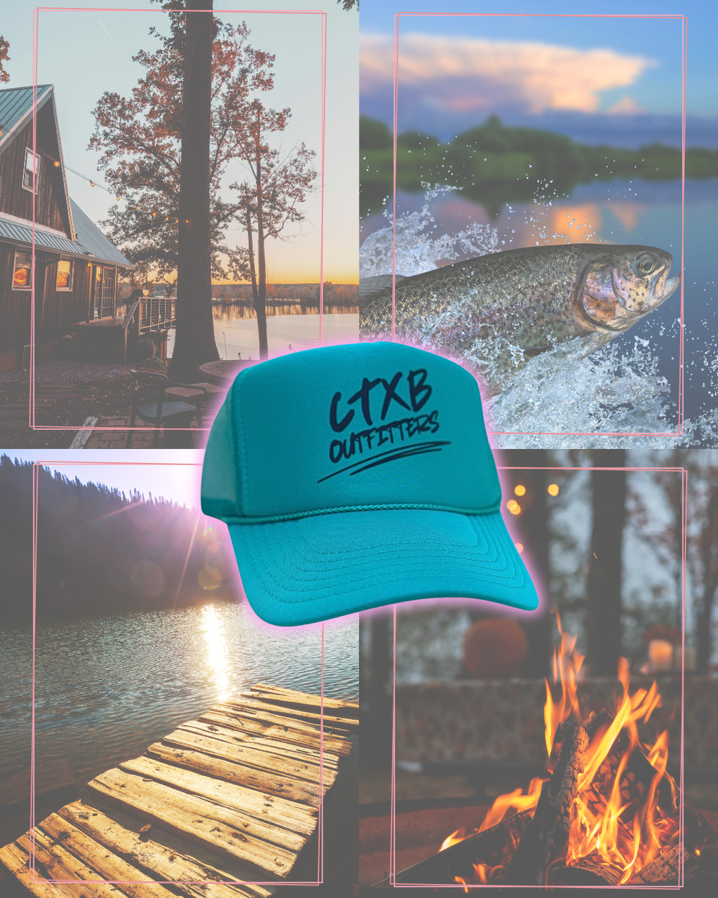 Lake Day Trucker Cap - Teal