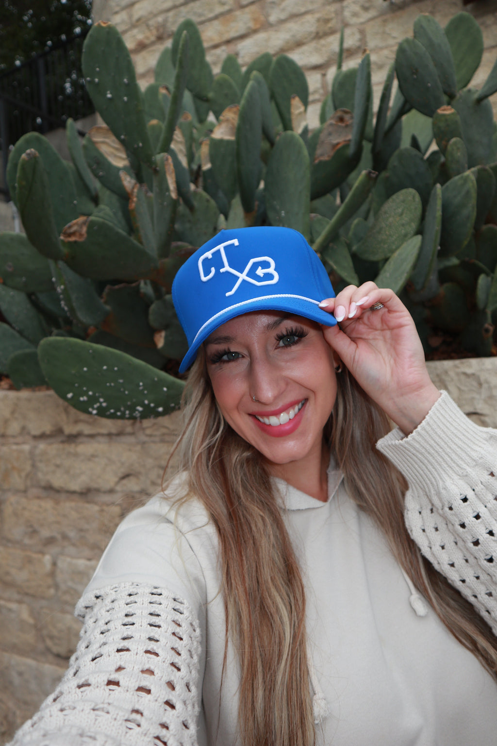 Cattleman Rope Trucker Cap - Royal Blue