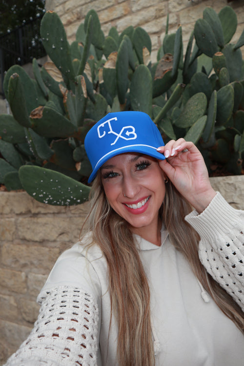 Cattleman Rope Trucker Cap - Royal Blue